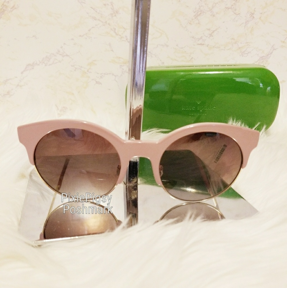 😎NWT Kate Spade pink Deandrea Cat sunglasses